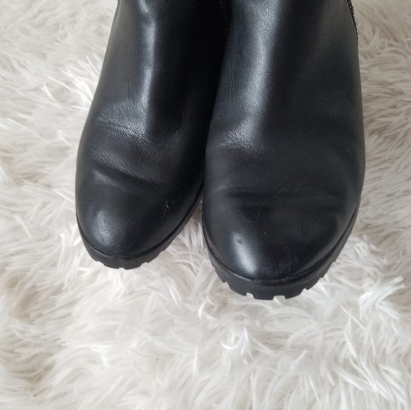 MICHAEL Michael Kors Leather Wedge Boots, 6.5 - Picture 2 of 9